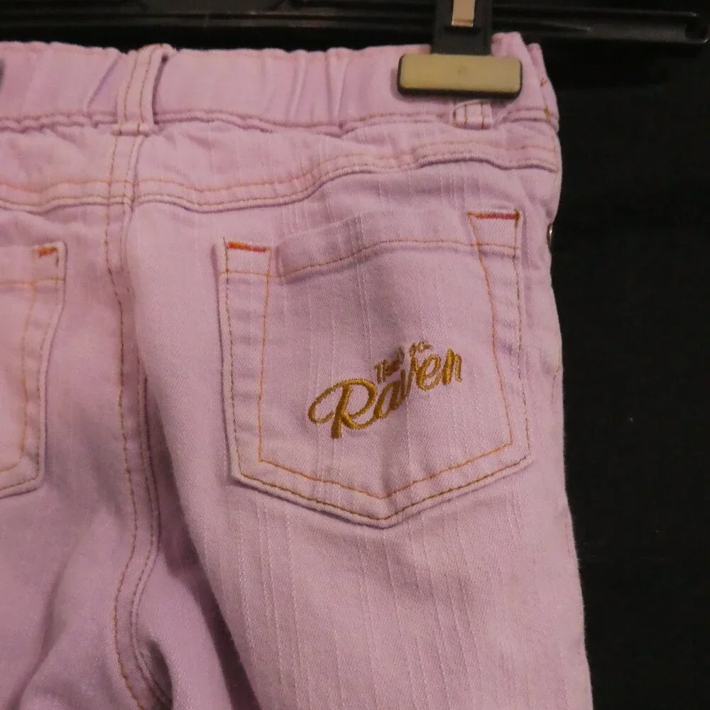 DISNEY - That's So Raven | size 5 | Pink Denim Jeans | Bell / Flare Bottoms - Picture 12 of 16